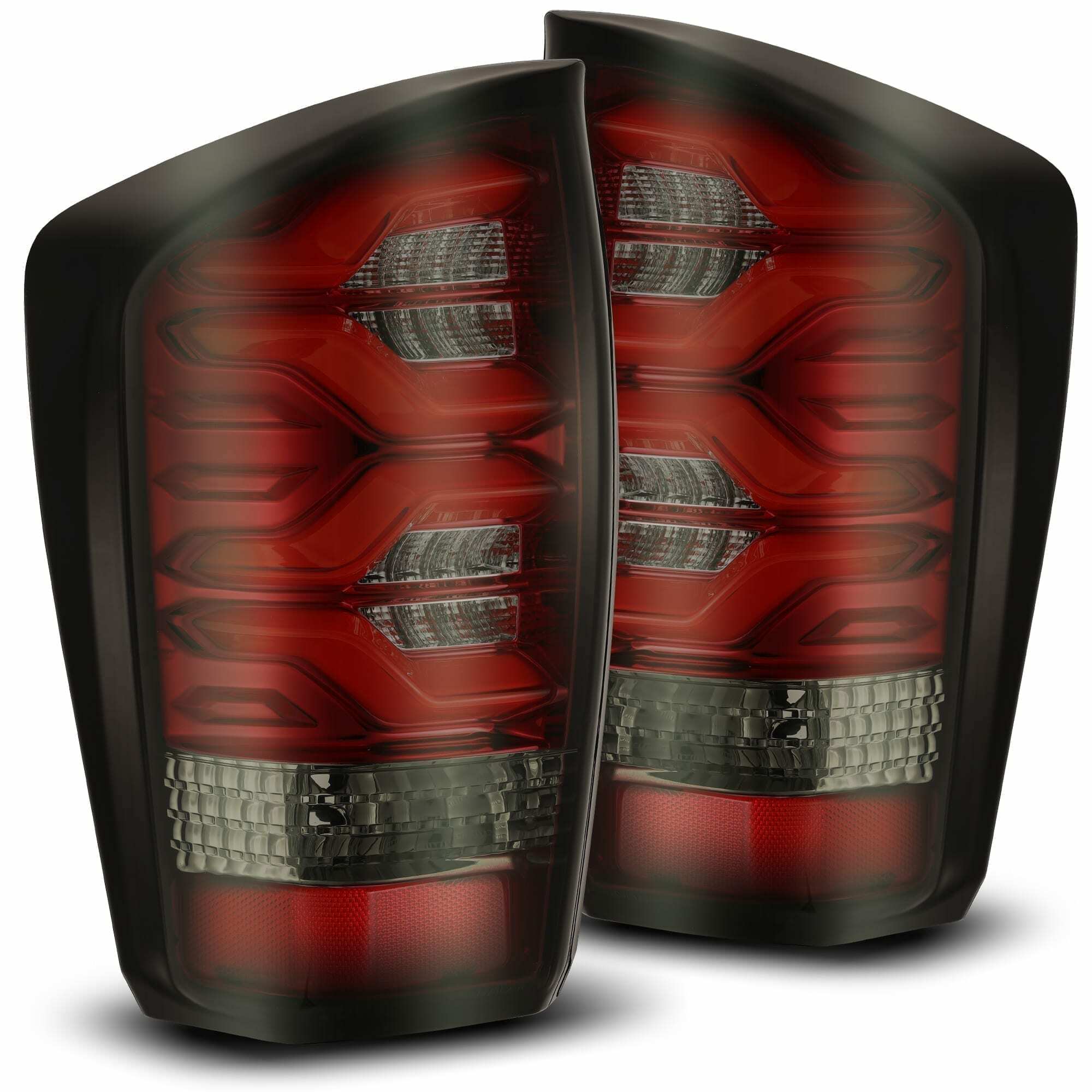 AlphaRex Pro Series LED Tail Lights: Toyota Tacoma (16-20) (Red Smoke) - 680020