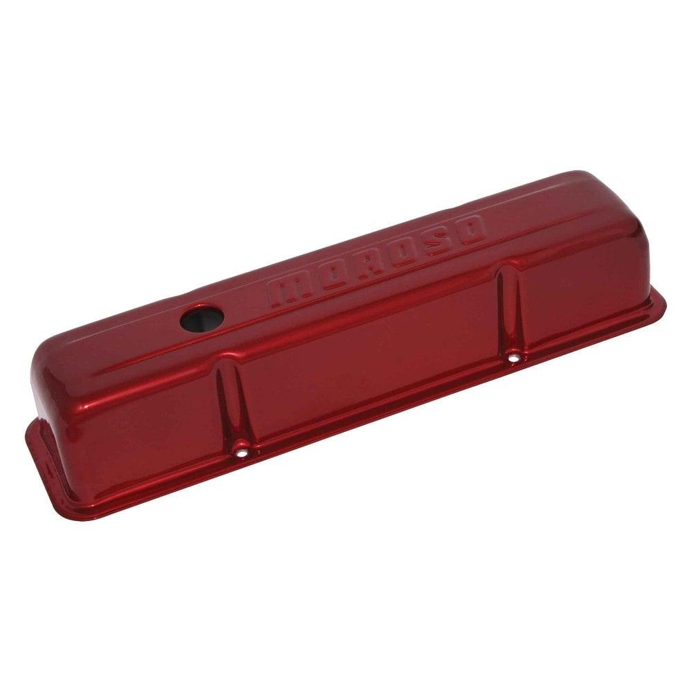 Moroso Valve Covers, Sbc, Red Powder Coat - 68006