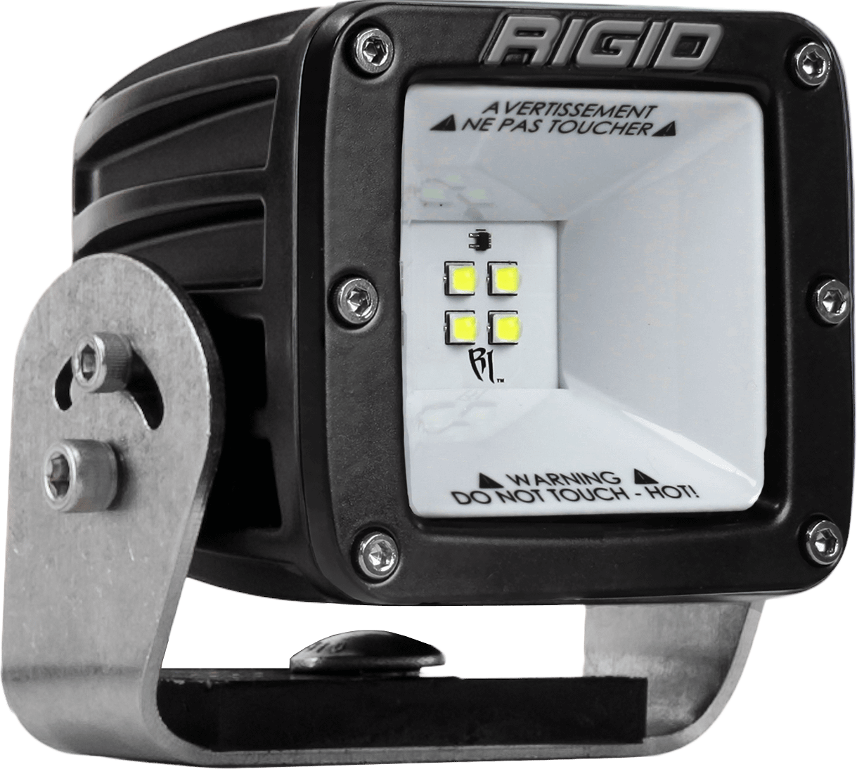RIGID Industries Rigid 2X2 115 Degree Dc Led Scene Light, Surface Mount, Black Housing, Single - 681513