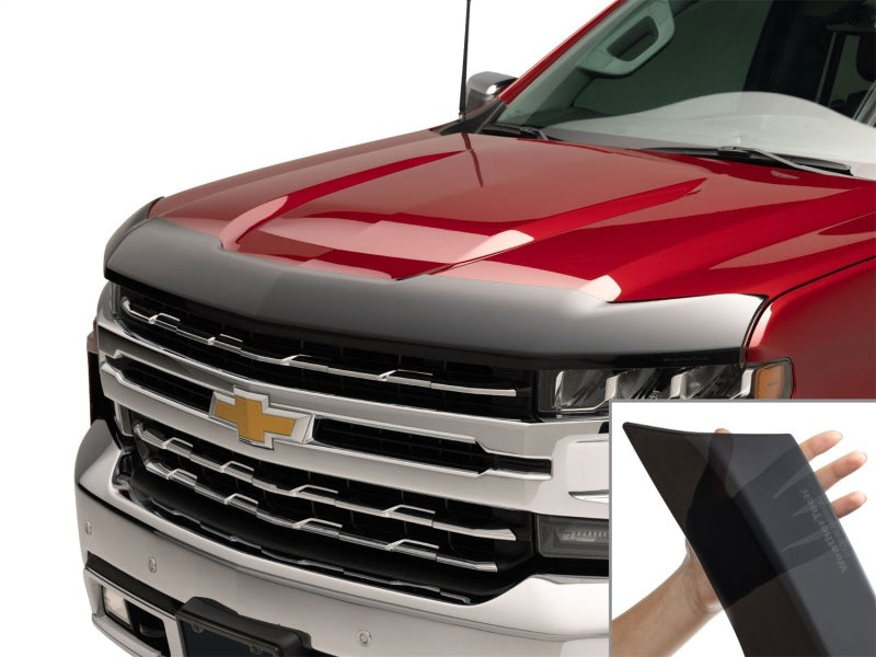 WeatherTech 19-26 Chevrolet Silverado 1500 (w/o Raised Hood) Hood Skin Protector - Black