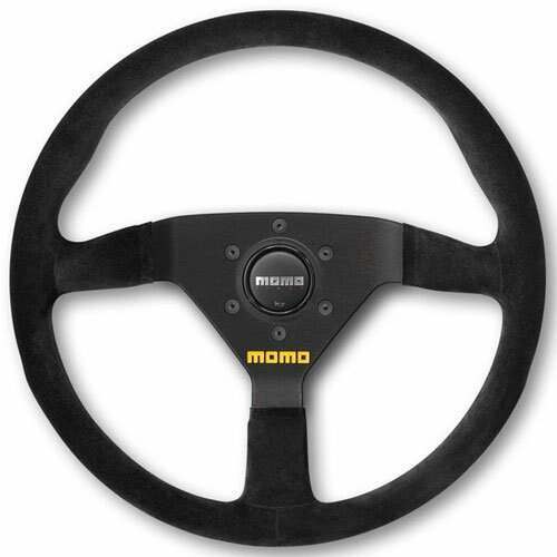 Momo Steering Wheel - MOD.78, 350 Diam, 36 Dish, Blk Leather, Blk Spokes - R1909/35L