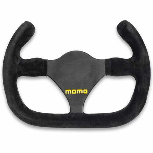Momo Steering Wheel - MOD.27/Cut, 270 Diam, 0 Dish, Blk Suede, Blk Spokes - R1925C/27S