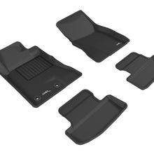 3D MAXpider 2015-2020 Ford Mustang Kagu 1st & 2nd Row Floormats - Black