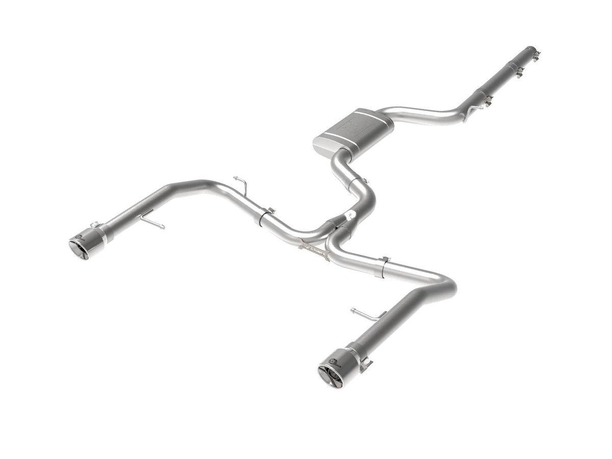 AFE MACH Force-Xp 3 IN to 2-1/2 IN Stainless Steel Cat-Back Exhaust System Polished (VW Jetta GLI (MKVII) 19-20 L4-2.0L (t)) - 49-36432-P