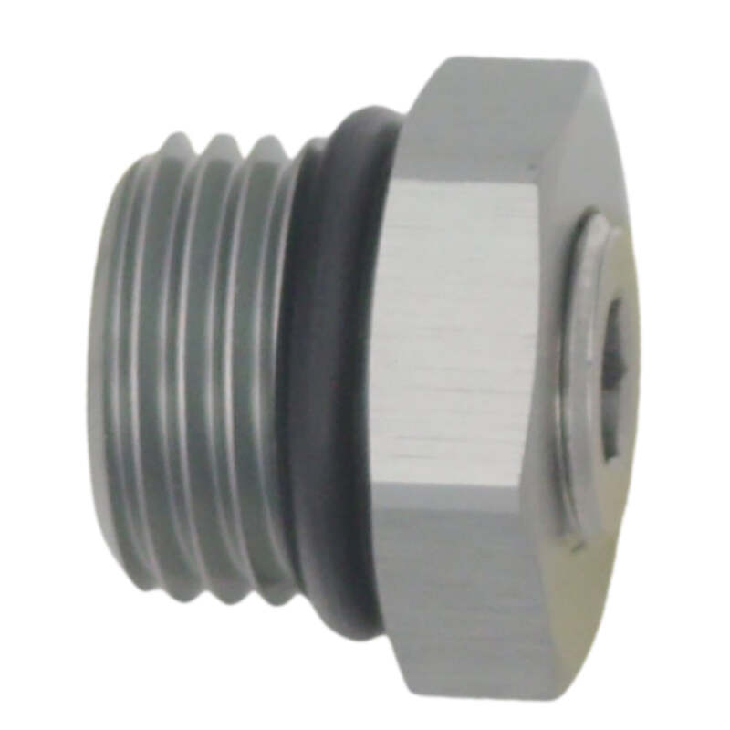 DeatschWerks 6AN ORB Plug Fitting with 1/8" NPT Port - 6-02-0730