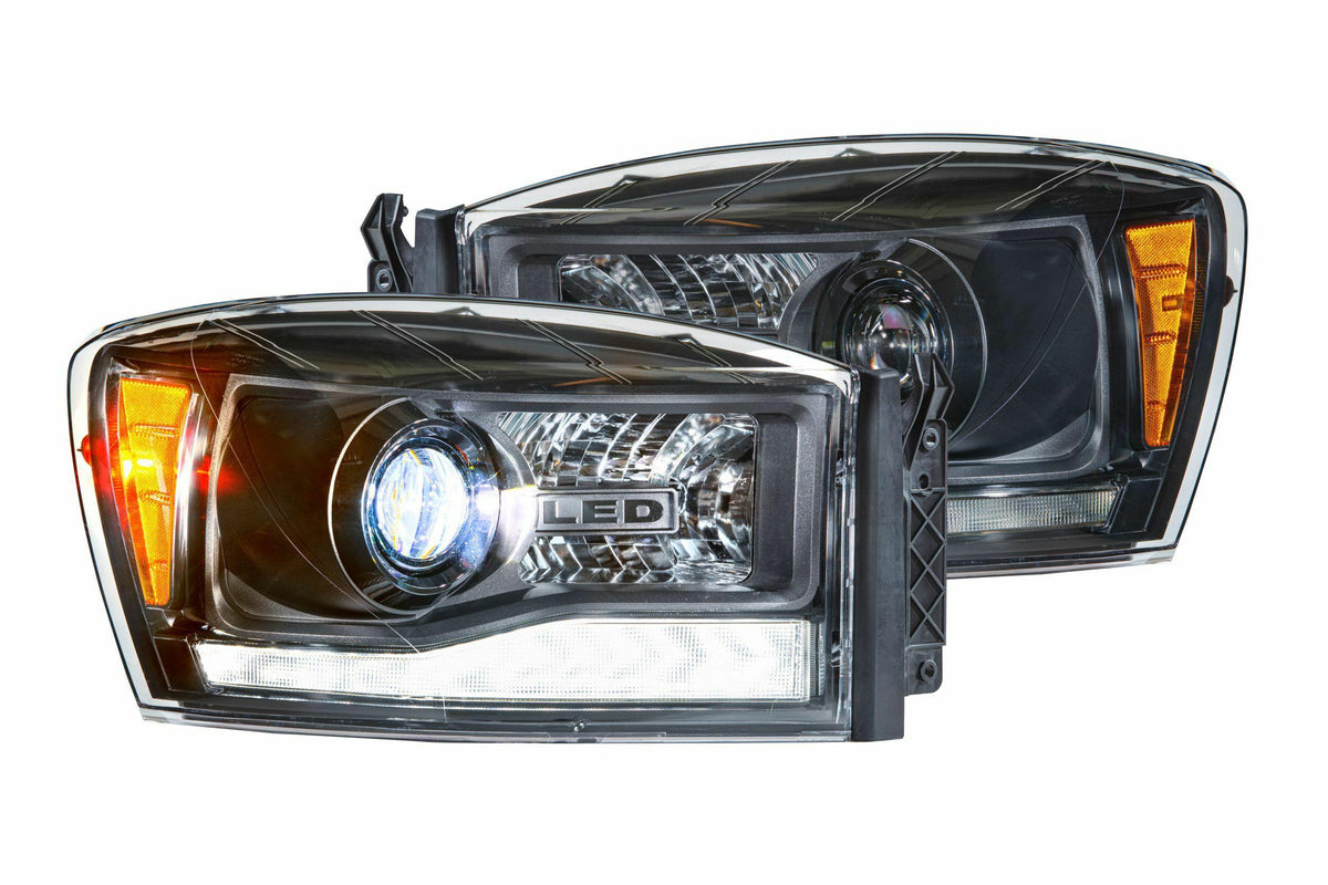 Morimoto XB Hybrid LED Headlights: Dodge Ram (06-08) (Pair / ASM) - LF558