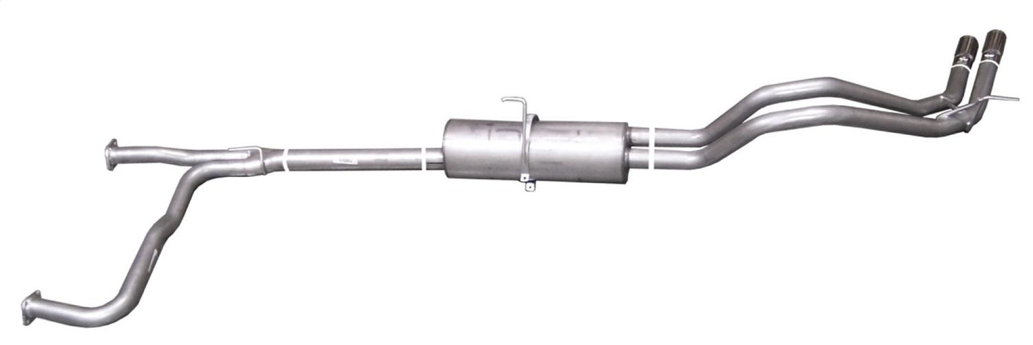 Gibson Exhaust Cat-Back Dual Sport Exhaust System; Stainless (2008-2023 TITAN, TITAN SV, TITAN PRO-4X, TITAN S) - 68400