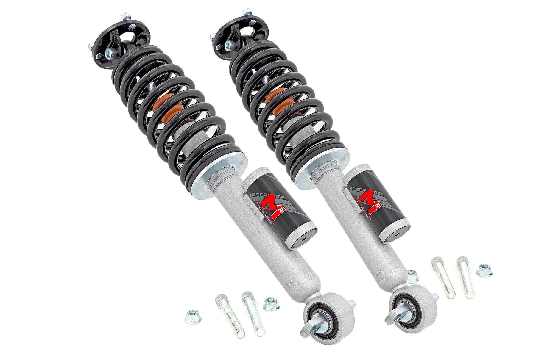 Rough Country M1R Reservoir Loaded Struts Adjustable Height Front 7 Inch Ford Bronco (21-25) (2021-2025 Bronco) - 684053
