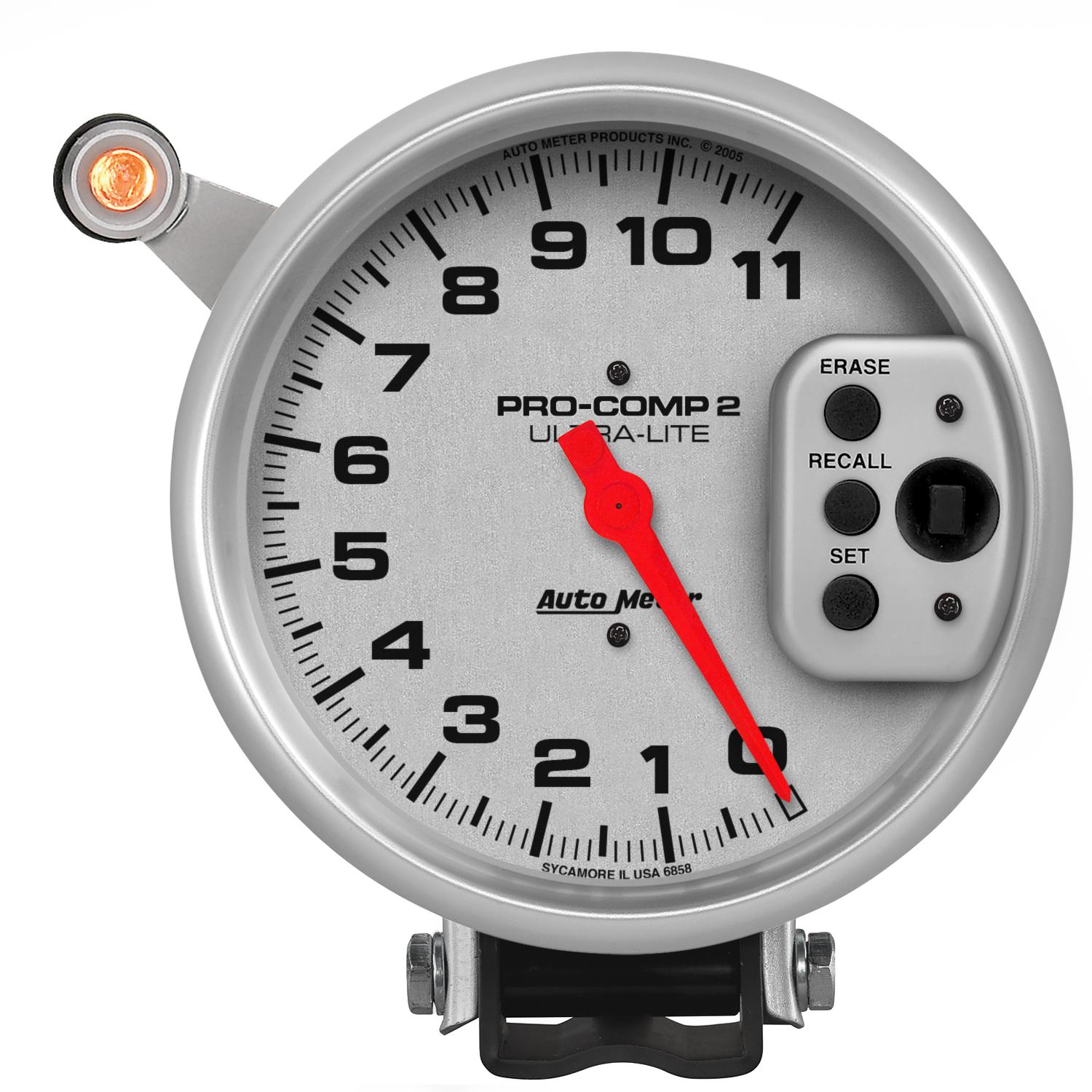 Autometer Ultra-Lite Series 11000 RPM Tachometer Single Range