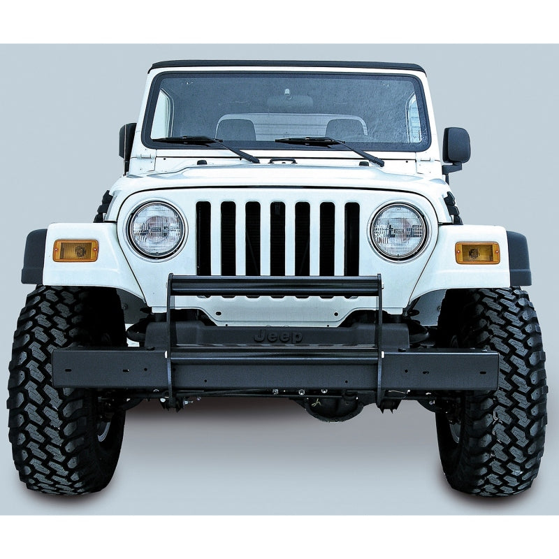 Rugged Ridge Brush Guard Gloss Black; 97-06 Jeep Wrangler Tj - 11511.02