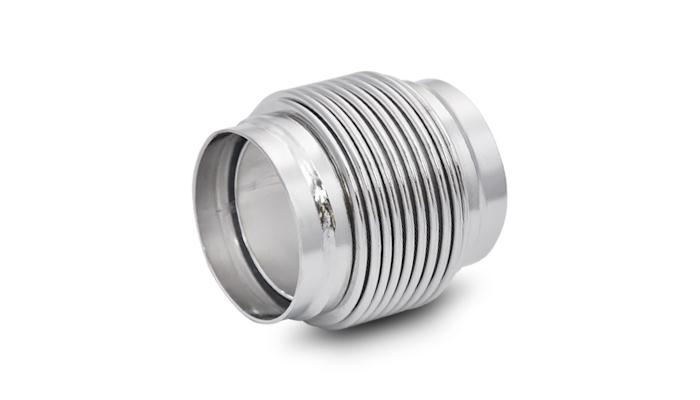 Vibrant Performance Bellows Assembly With Solid Liner; 2.25" I.D. X 3" Long - Electropolished - 68683