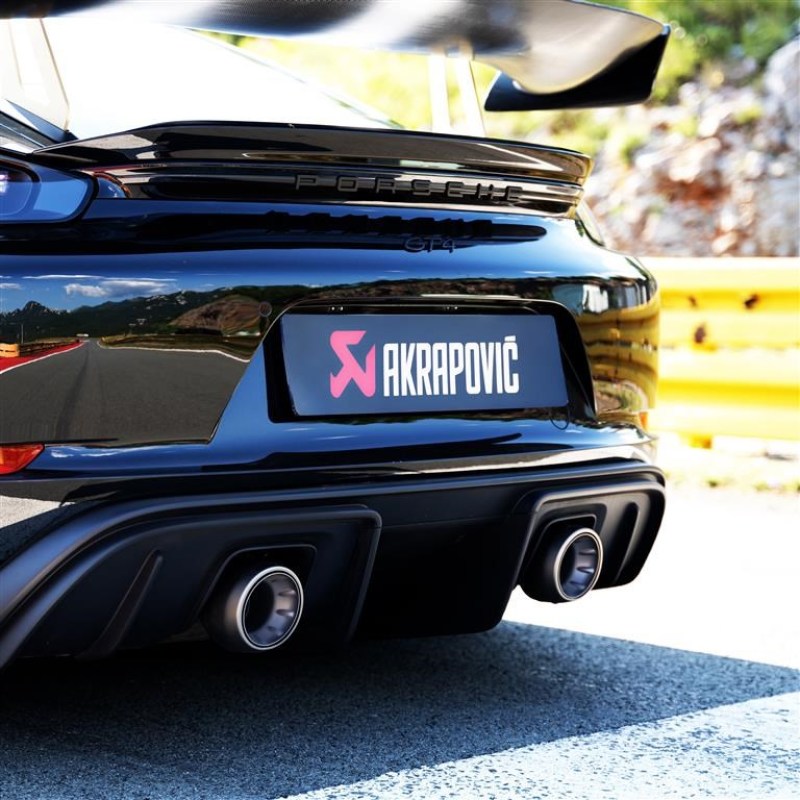 Akrapovic 2020-2020 Porsche Tail pipe set (Titanium). (2020-2020 718 Cayman, 718 Spyder, 718 Boxster) - TP-T/S/27