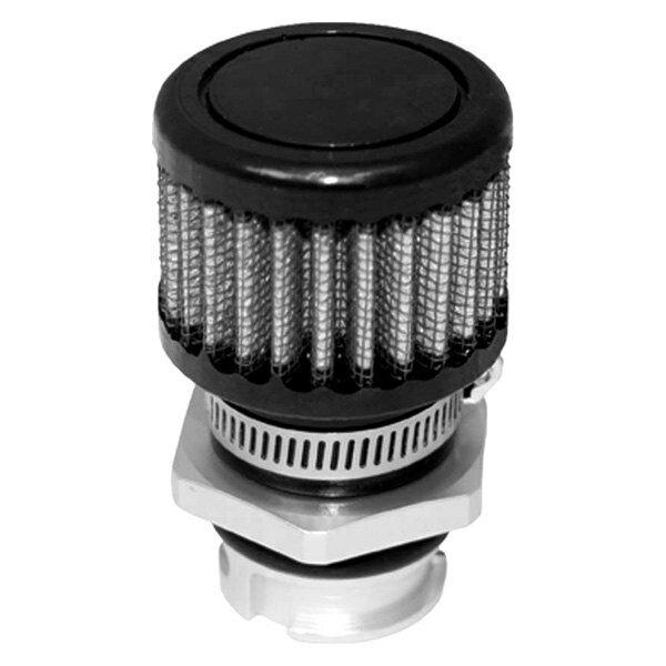 Moroso Valve Cover, Breather Kit Oem Gm Ls Single Tab Cover Valve Cover, Black Finish - 68846