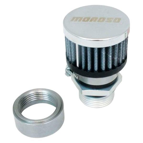 Moroso Valve Cover, Breather Kit, Weld On For Steel Valve Covers, Chrome Finish - 68849