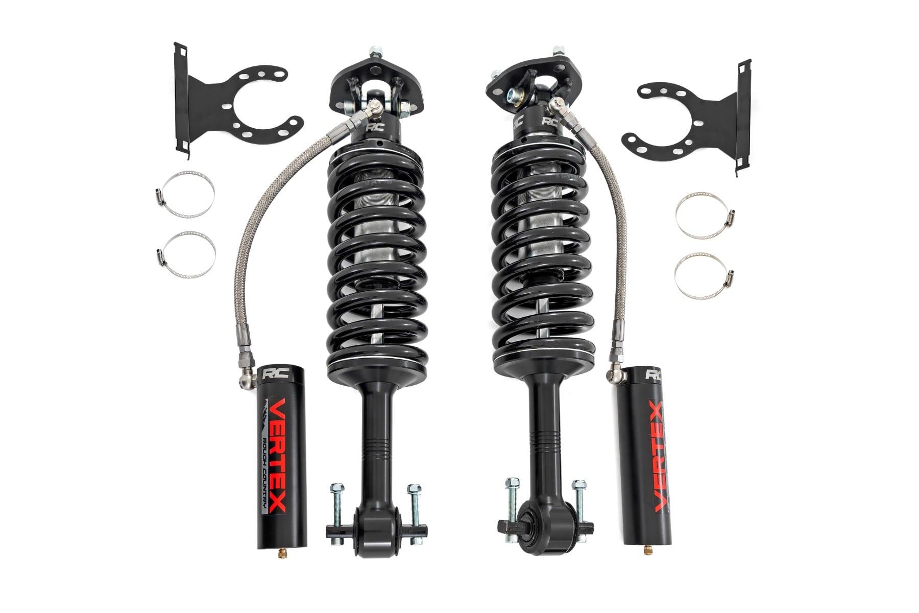Rough Country Ford Front Adjustable Vertex Coilovers (15-18 F-150 4WD 6in) (2014-2020 F-150) - 689004