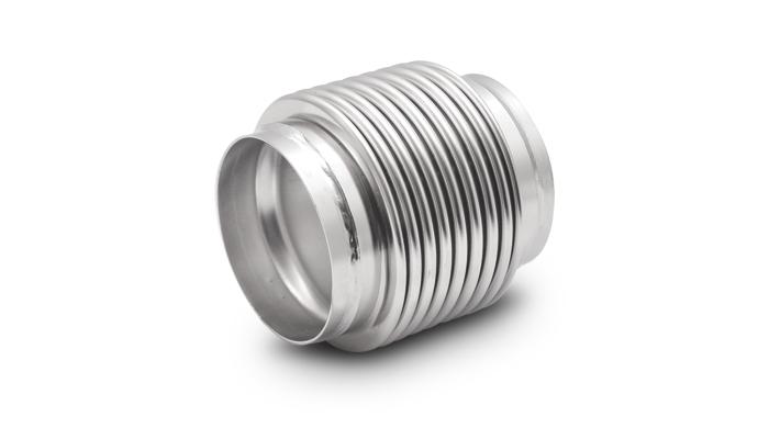 Vibrant Performance Bellows Assembly With Solid Liner, 3.50" I.D. X 4.00" Long - Electropolished - 68935