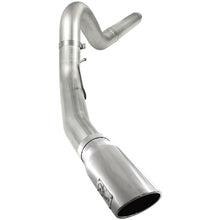 AFE Large Bore-HD 5 IN 409 Stainless Steel DPF-Back Exhaust System w/Polished Tip (2008-2010 F-550 Super Duty) - 49-43054-P