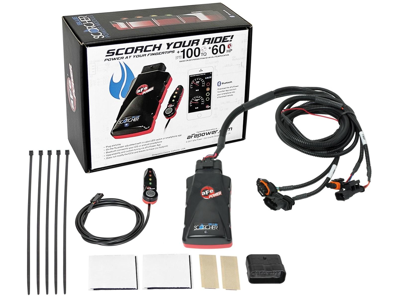 AFE 77-87004 SCORCHER BLUE Bluetooth Power Module (2019-2021 Hyundai Veloster N L4-2.0L T)