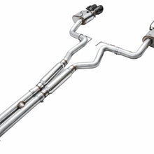 AWE SwitchPath Catback Exhaust - Quad Diamond Black Tips (2024-2026 Mustang GT) - 3025-43650