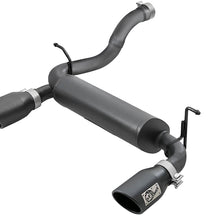 AFE Rebel Series Axle-Back Exhaust System w/ Black Tip (2018-2021 Wrangler, Wrangler, Wrangler, Wrangler) - 49-48067-B