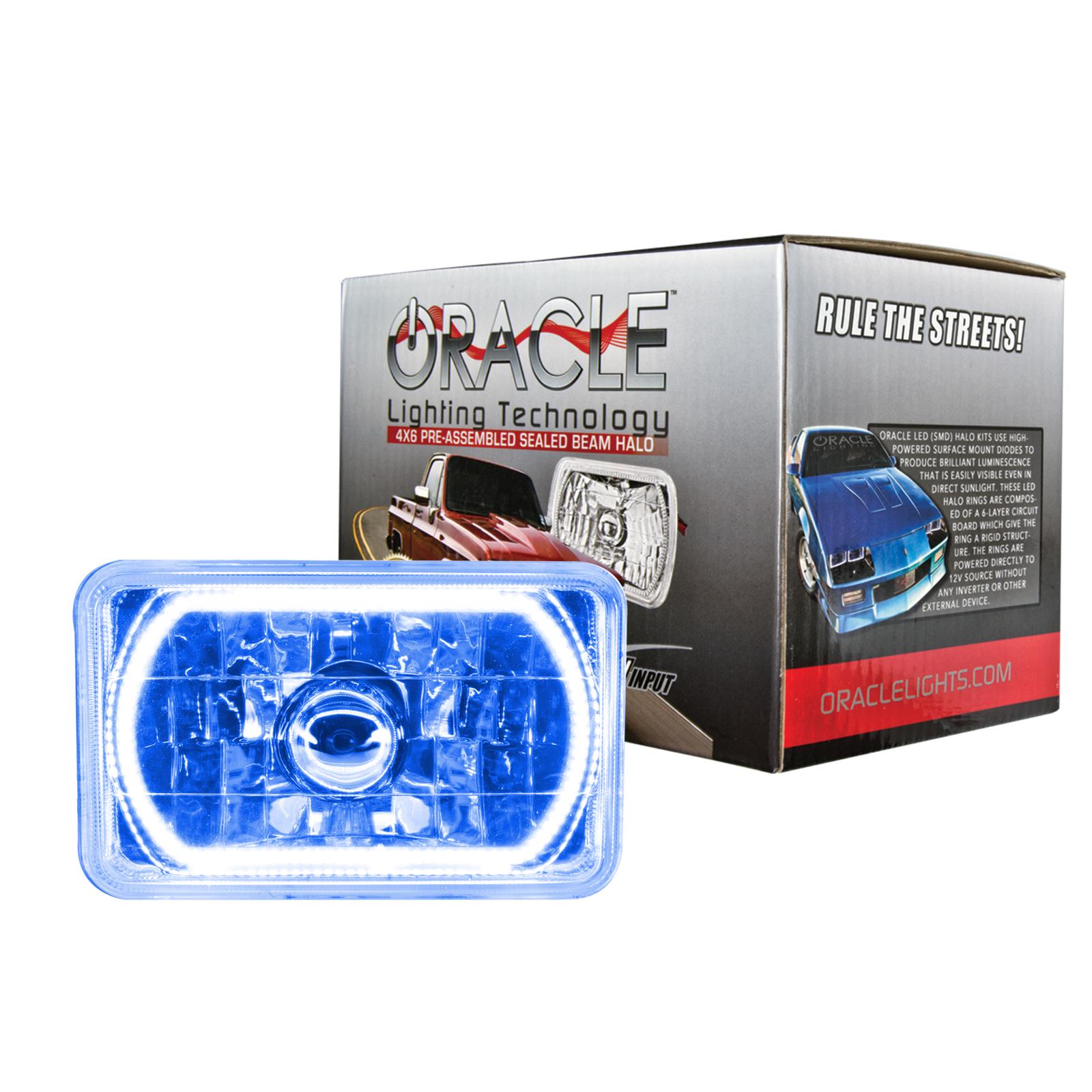 Oracle Lighting Pre-Installed Lights 4X6 In. Sealed Beam, Blue - 6909-002