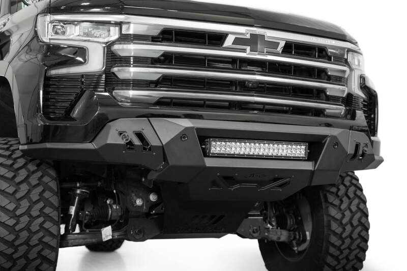 Addictive Desert Designs 2022-2025 Chevrolet Silverado 1500 Black Label Front Bumper - F140300010103