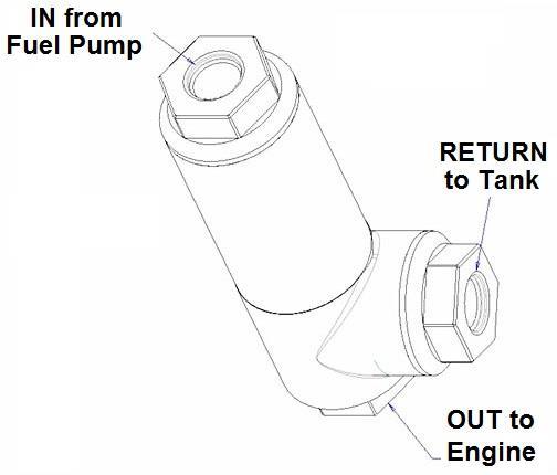 Holley Filter/Regulator Asy - 3/8-Npt, 175 Gph,  - 12-875