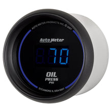 Autometer Cobalt Digital Series 0-100psi Oil Pressure Gauge