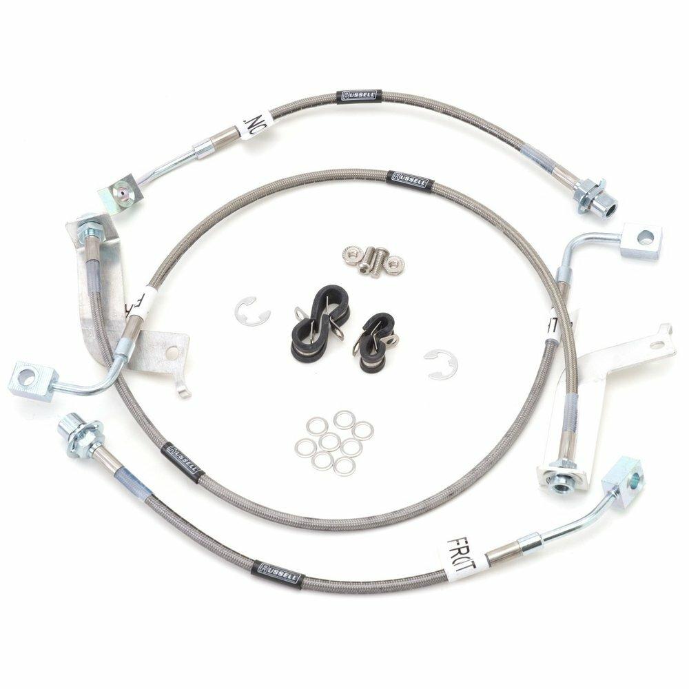 Russell 99-04 Cobra Braided Stainless Steel Brake Lines