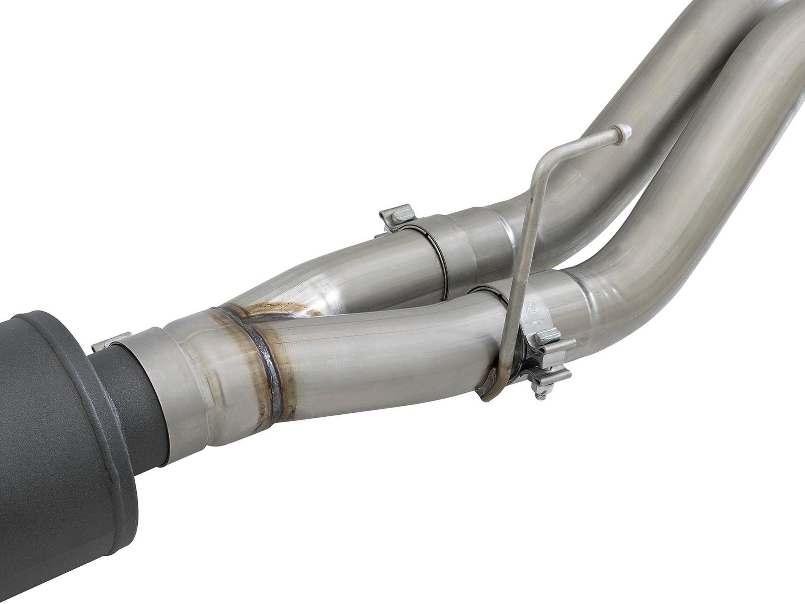 AFE MACH Force-Xp Cat-Back Exhaust System w/ Dual Hi-Tuck Tip (2017-2020 F-150, F-150) - 49-33095