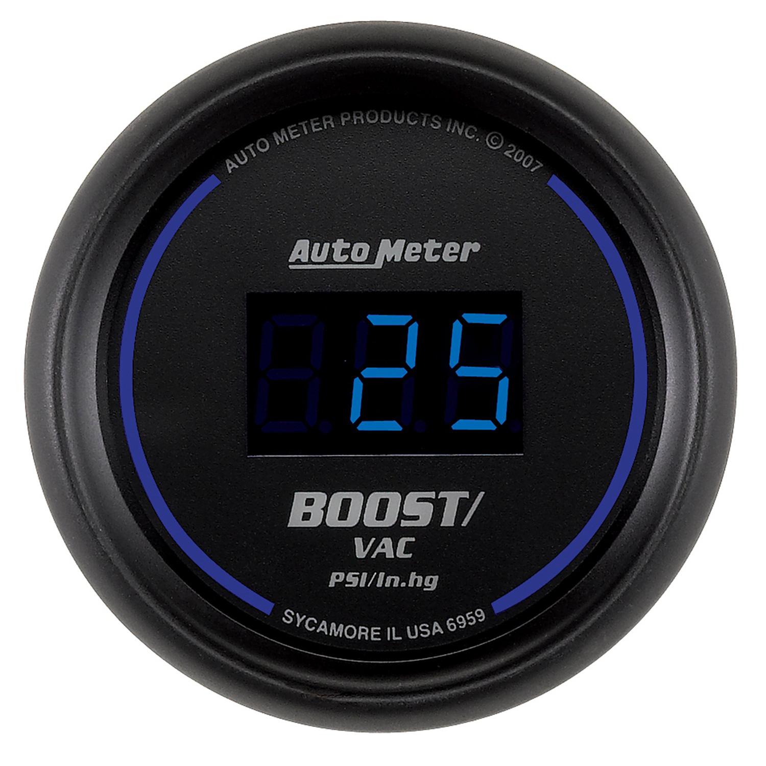 Autometer Cobalt Digital Series -30/+30 Boost Gauge