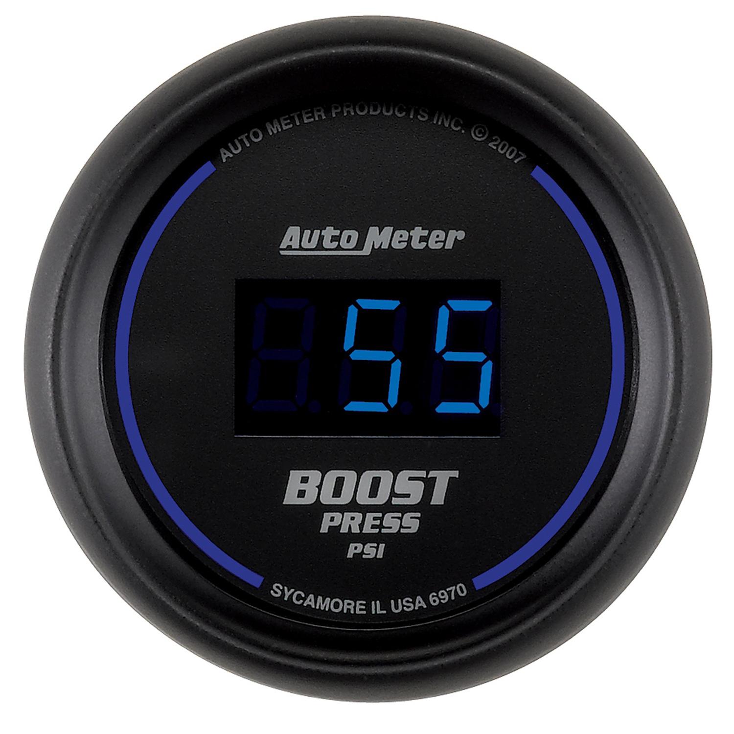 Autometer Cobalt Digital Series 0-60psi Boost Gauge