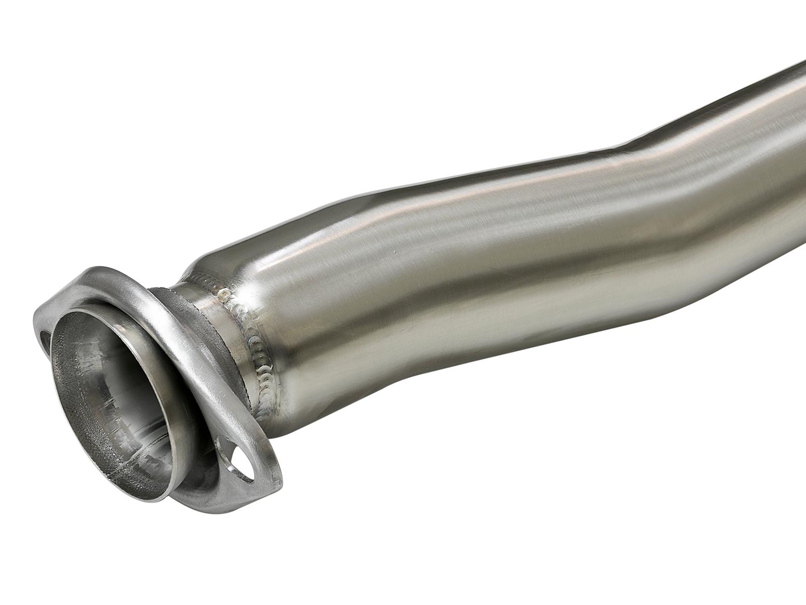 AFE Takeda 3 IN to 2-1/4 IN 304 Stainless Steel Cat-Back Exhaust w/ Polished Tip (2015-2020 WRX, WRX STI) - 49-36801-P