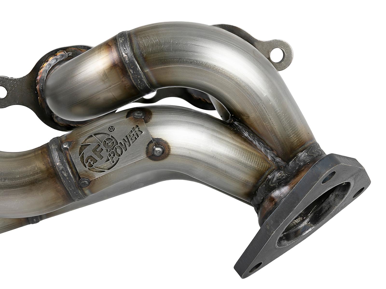 AFE Twisted Steel 1-3/4 IN 304 Stainless Steel Short Tube Header (GM Silverado/Sierra 1500 19-24 V8-5.3L/6.2L) - 48-34134