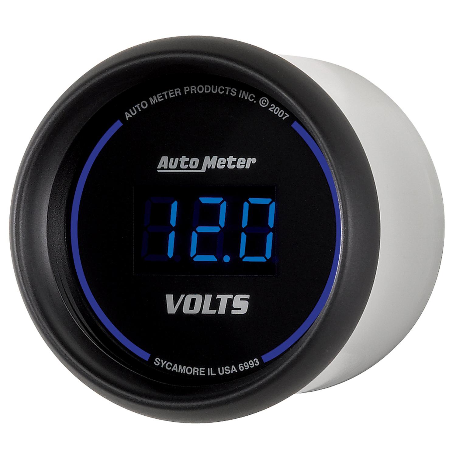 Autometer Cobalt Digital Series 8-18v Voltmeter Gauge