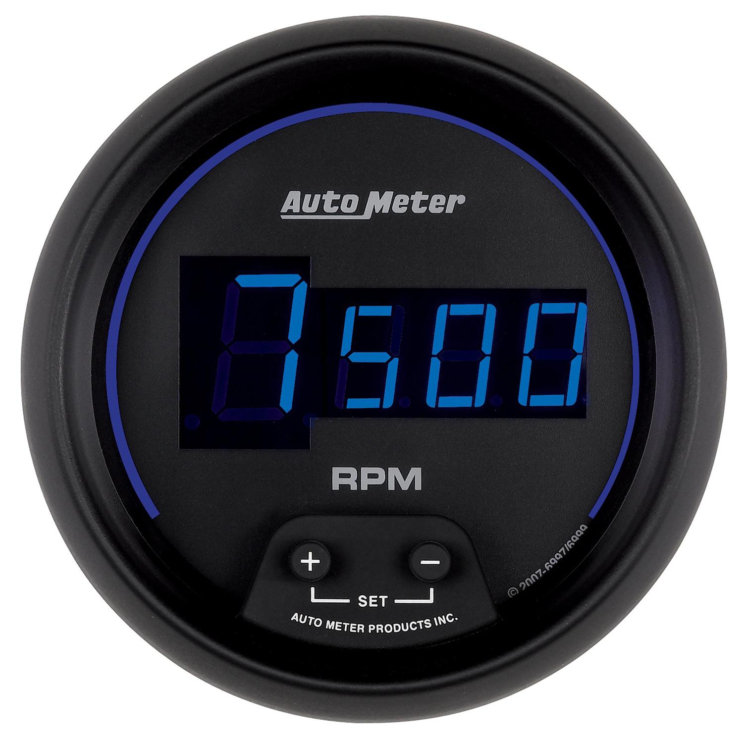 Auto Meter 3-3/8" IN-DASH TACHOMETER, 0-10,000 RPM, COBALT DIGITAL - 6997