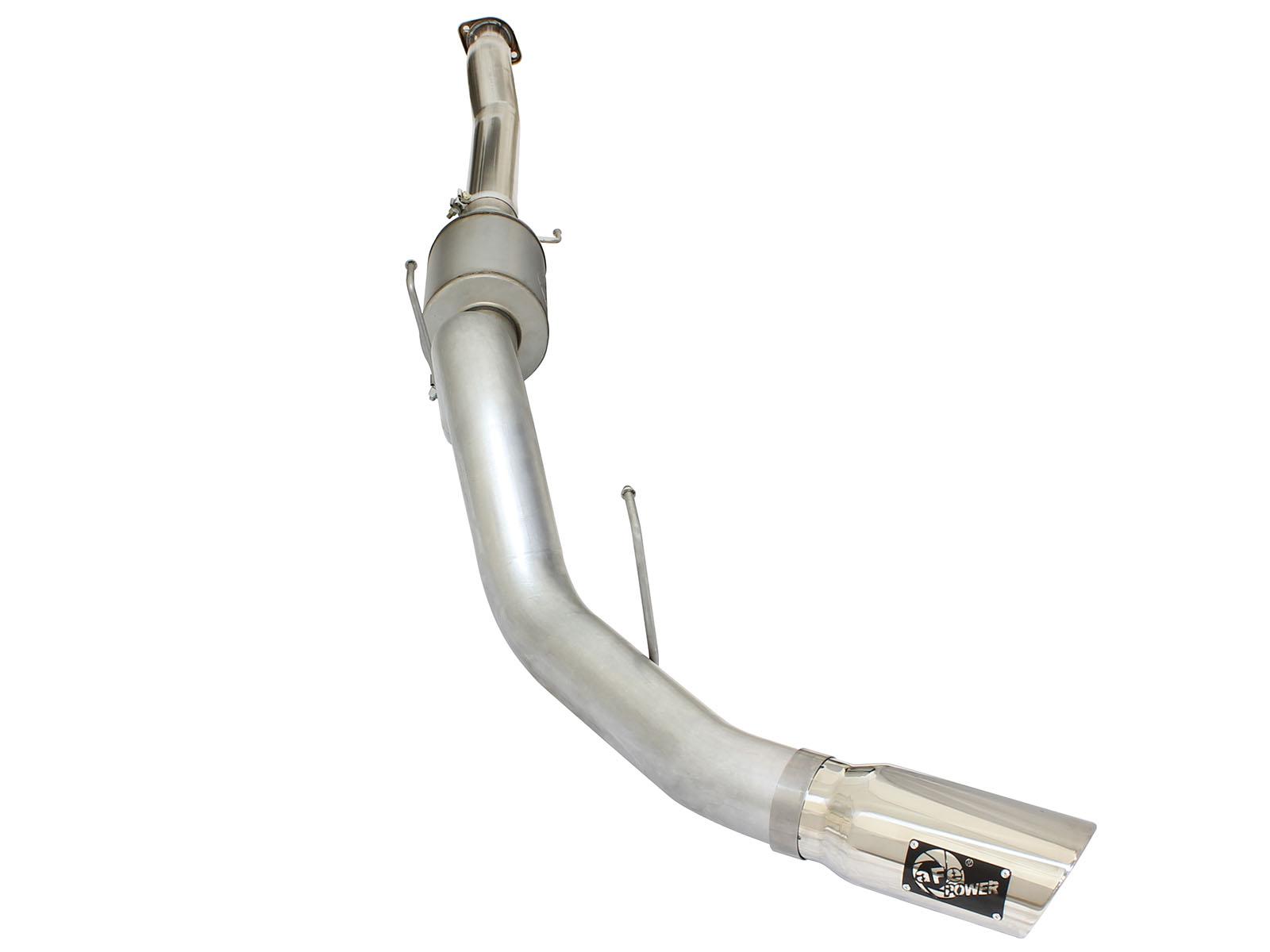 AFE ATLAS 4 IN Aluminized Steel Cat-Back Exhaust System w/ Muffler & Polished Tip (2015-2020 F-150, F-150) - 49-03069-P