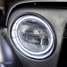 Oracle 7" Round Surface Mount LED Headlight Halo Kit - Green