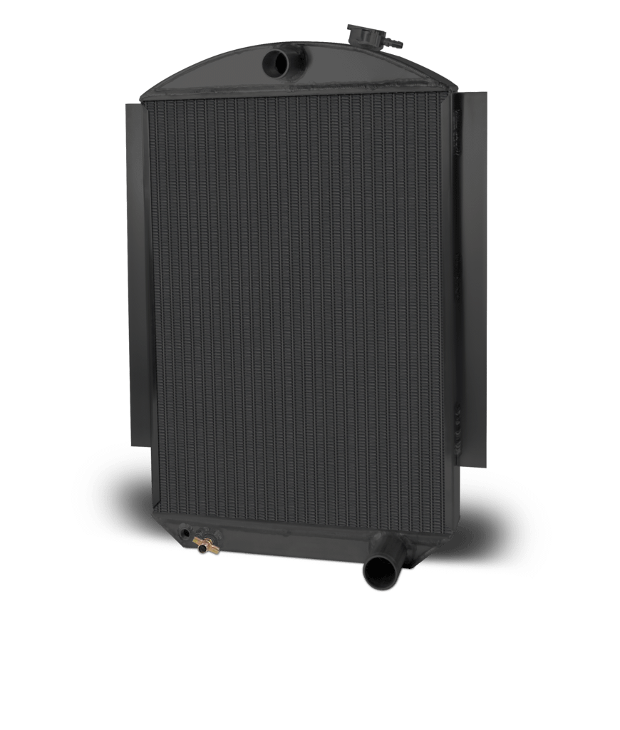 AFCO Aluminum Black Radiator 1937 & 39 Chevy Car Chevy AFCO - 80144-B-NA-N