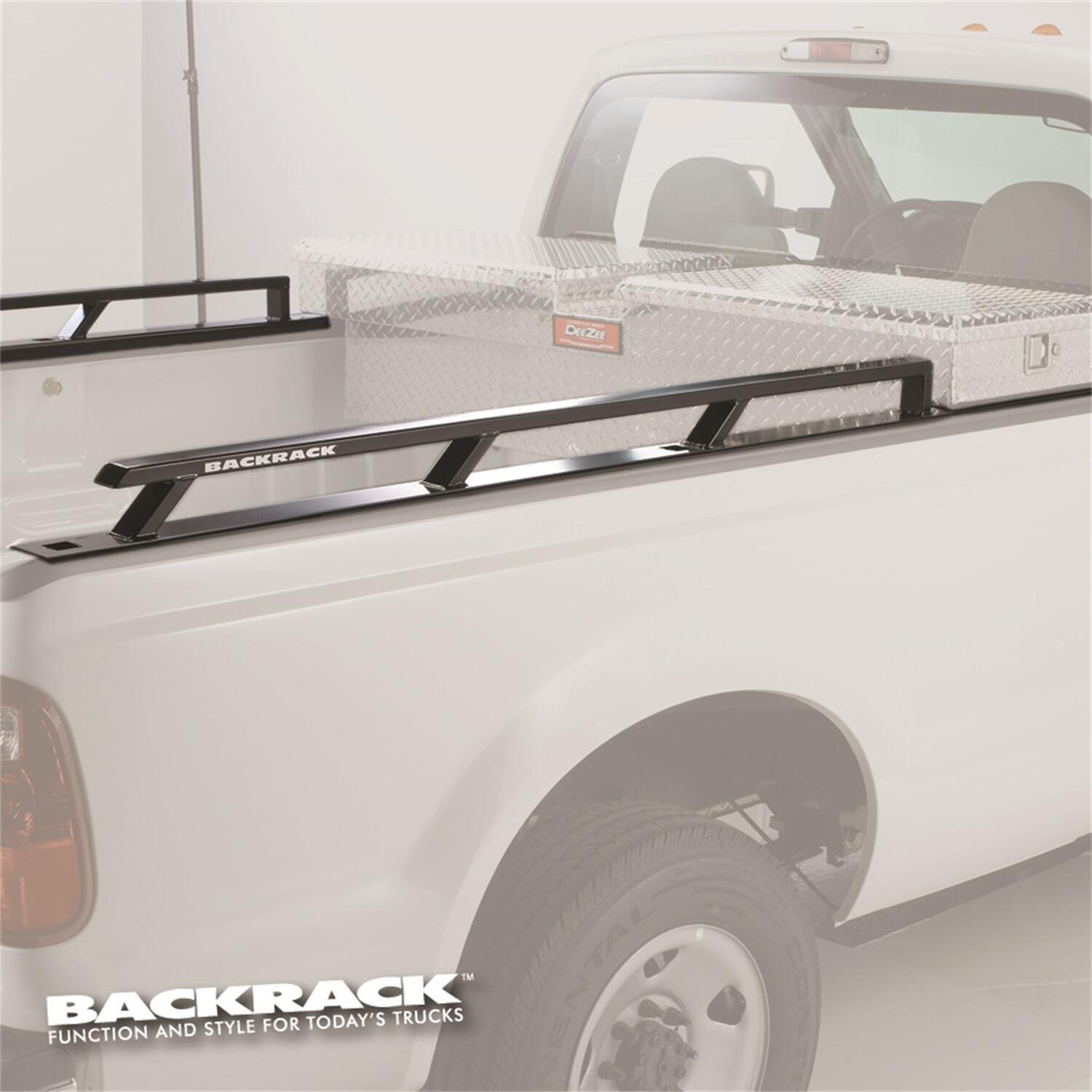 Backrack Side Rails - For Use W/Tool Box 21 In. - 8.2 Ft. Bed - 15-22 Ford F-150 Alm Body - 80523TB