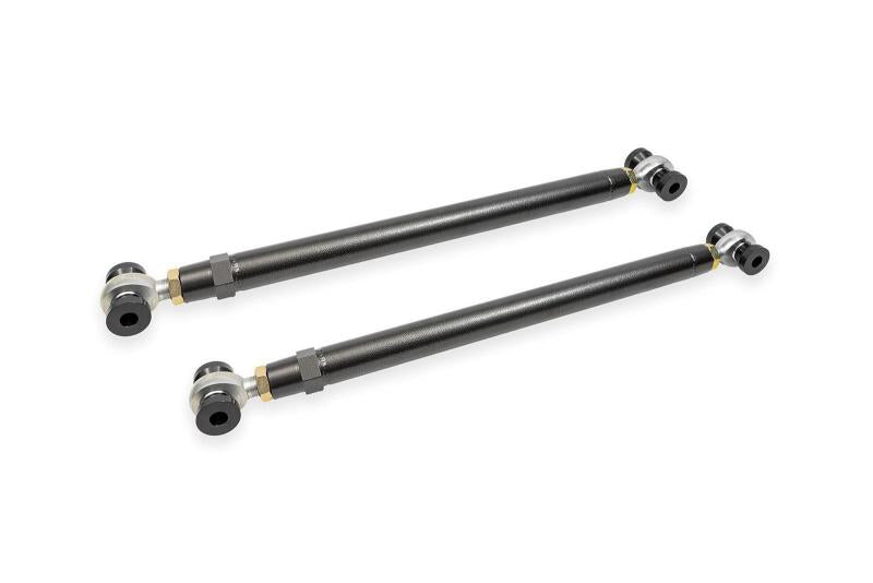 BMR DOM Double-Adjustable Lower Control Arms - Rod Ends - Black Hammertone (2021-2025 Bronco) - LCA1864H