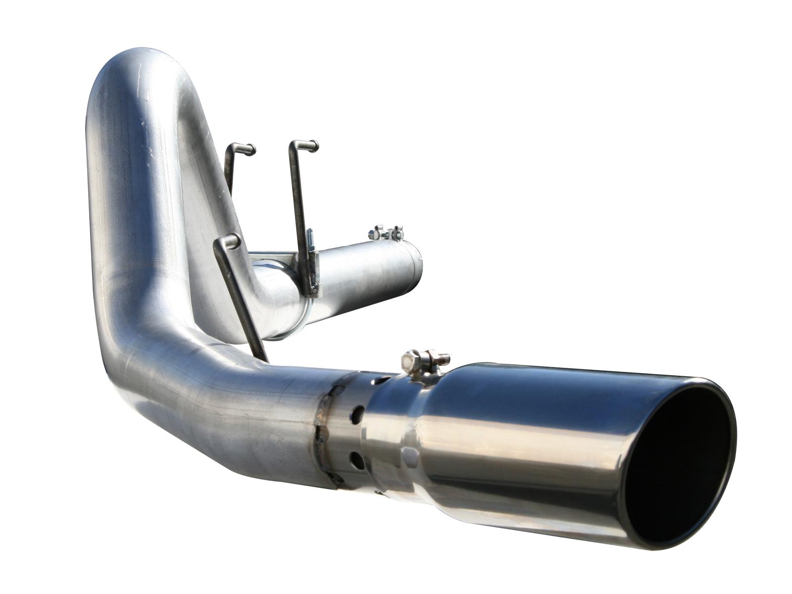 AFE Large Bore-HD 4 IN 409 Stainless Steel DPF-Back Exhaust System (2008-2010 F-250 Super Duty, F-350 Super Duty, F-450 Super Duty, F-550 Super Duty) - 49-43006