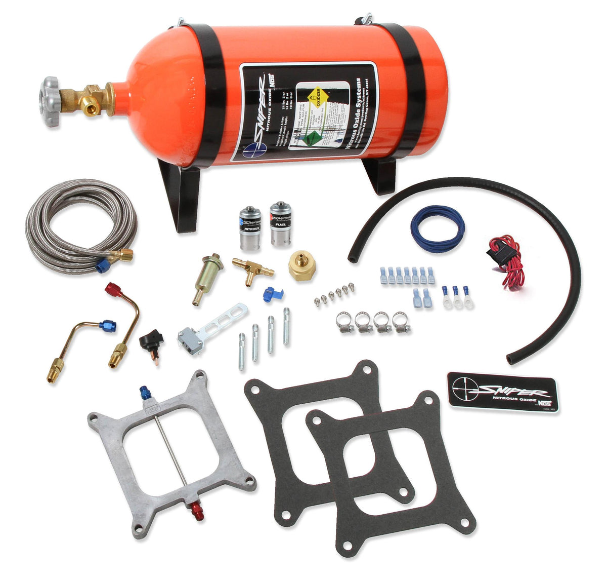 NOS  Sniper Wet Nitrous Plate Kit - 4150 Square Bore. - 07001NOS