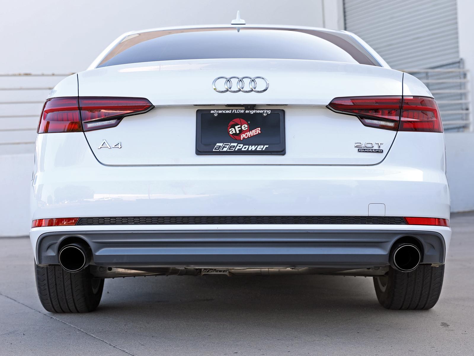 AFE Axle-Back Exhaust System (2017-2019 Audi A4 L4-2.0L (t)) - 49-36419-B