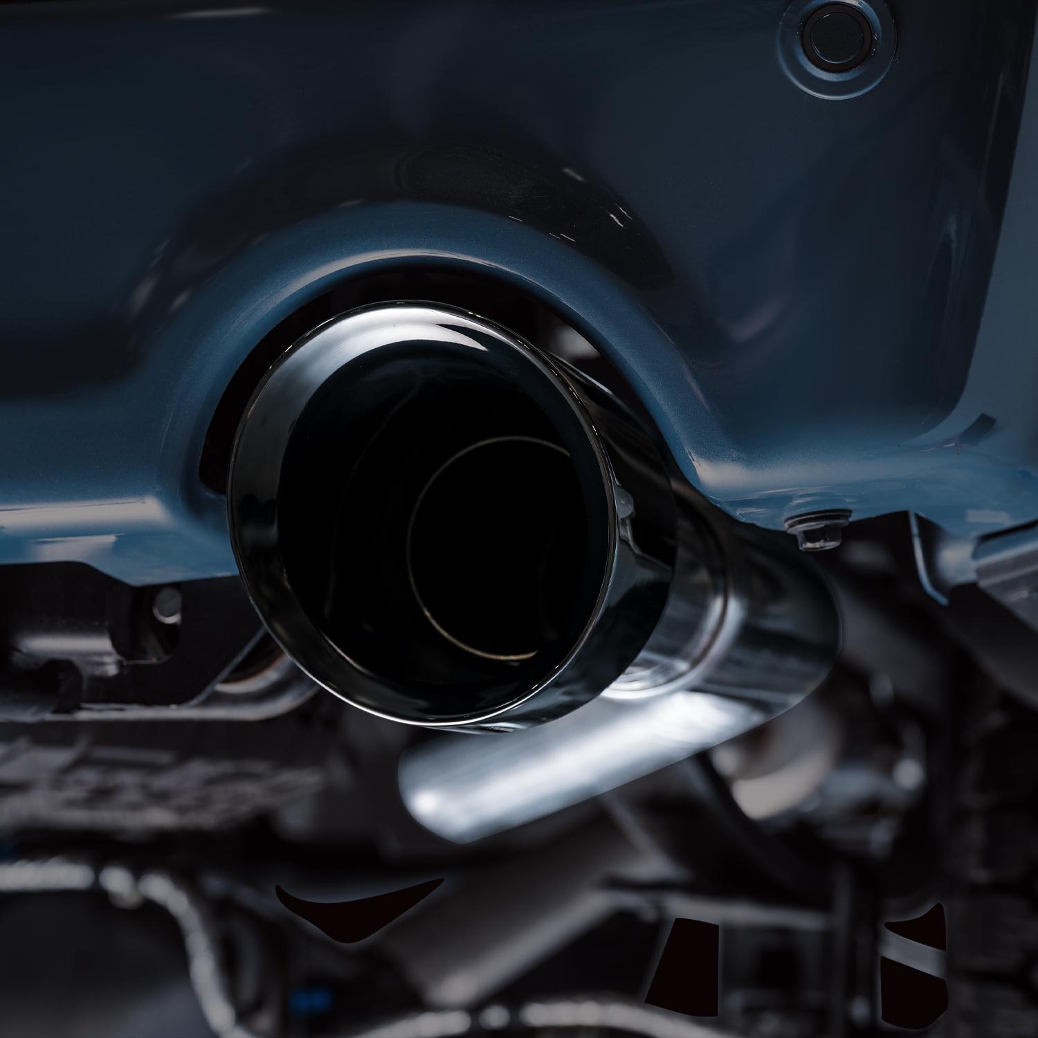 AWE 0FG Non-Resonated Catback (With Bumper Cutouts) - Diamond Black Tips (2021-2025 F-150 Tremor 3.5L / 5.0L) - 3020-33402