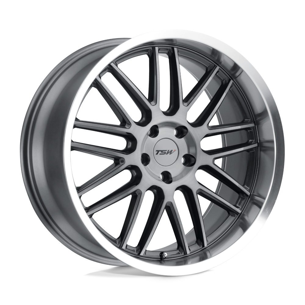 TSW Wheels Avalon 18X8.5 in Gunmetal W/ Brushed Gunmetal Face & Machined Lip - 5X112 Bolt, 32 Offset - 1885AVA325112G66