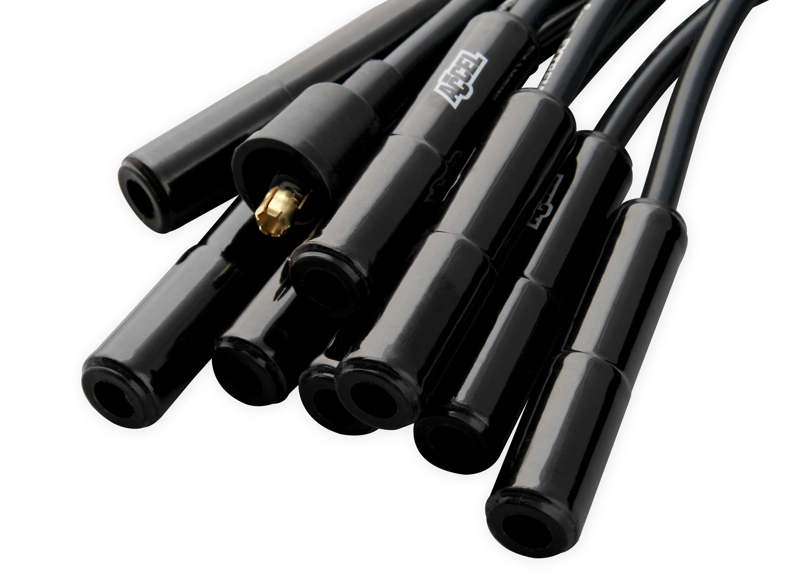 Accel Uni Ceramic 180 Boots Wire Kit - Black () - 9000Ck