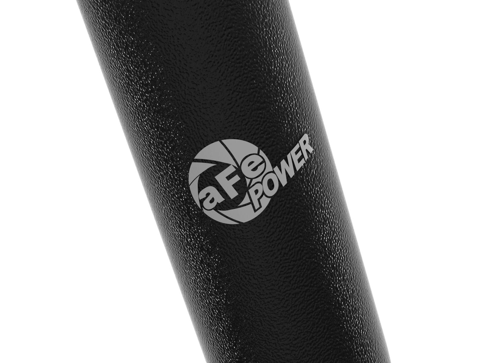 AFE BladeRunner 2-1/4 IN to 2-1/2 IN Aluminum Hot Charge Pipe Black (2019-2022 Veloster N) - 46-20768-B