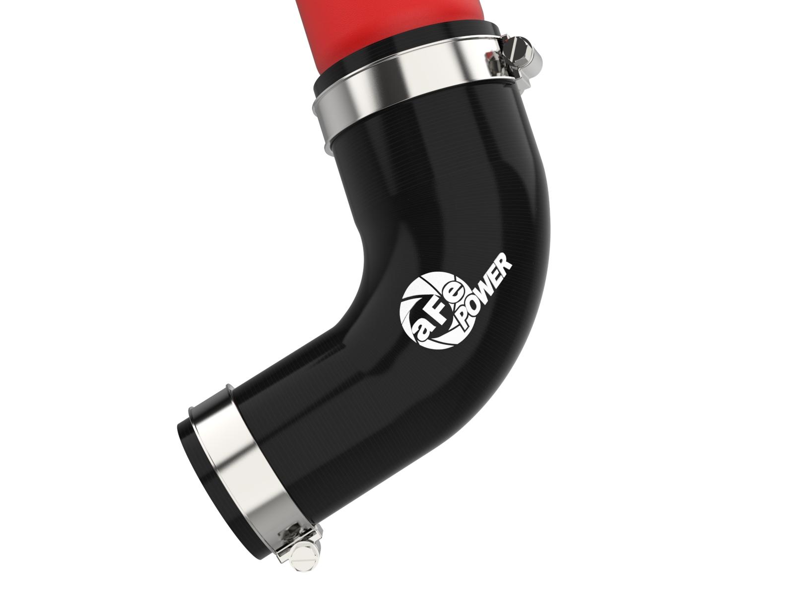 aFe BladeRunner 2.5" Aluminum Hot Charge Pipe - Red (2022 Toyota Land Cruiser (J300) V6-3.5L) - 46-20558-R