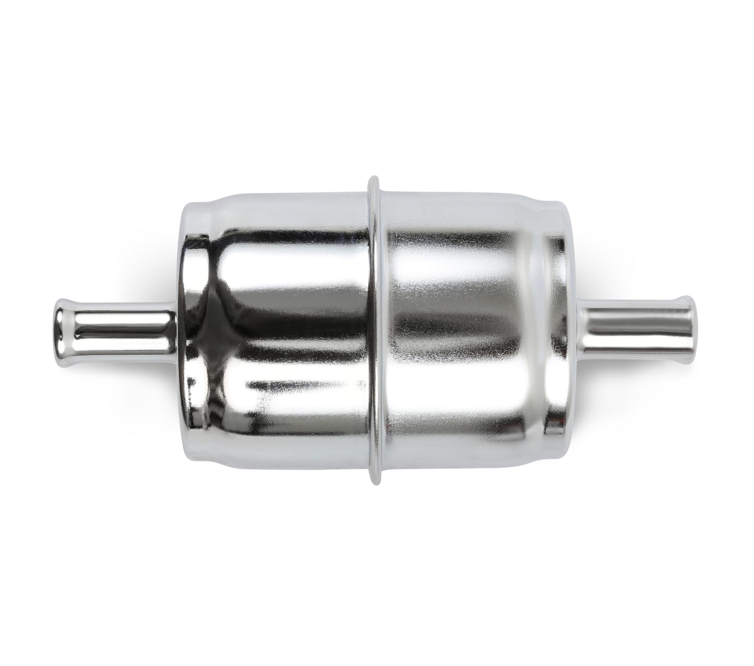 Holley Chrome Fuel Filter.  - 162-523